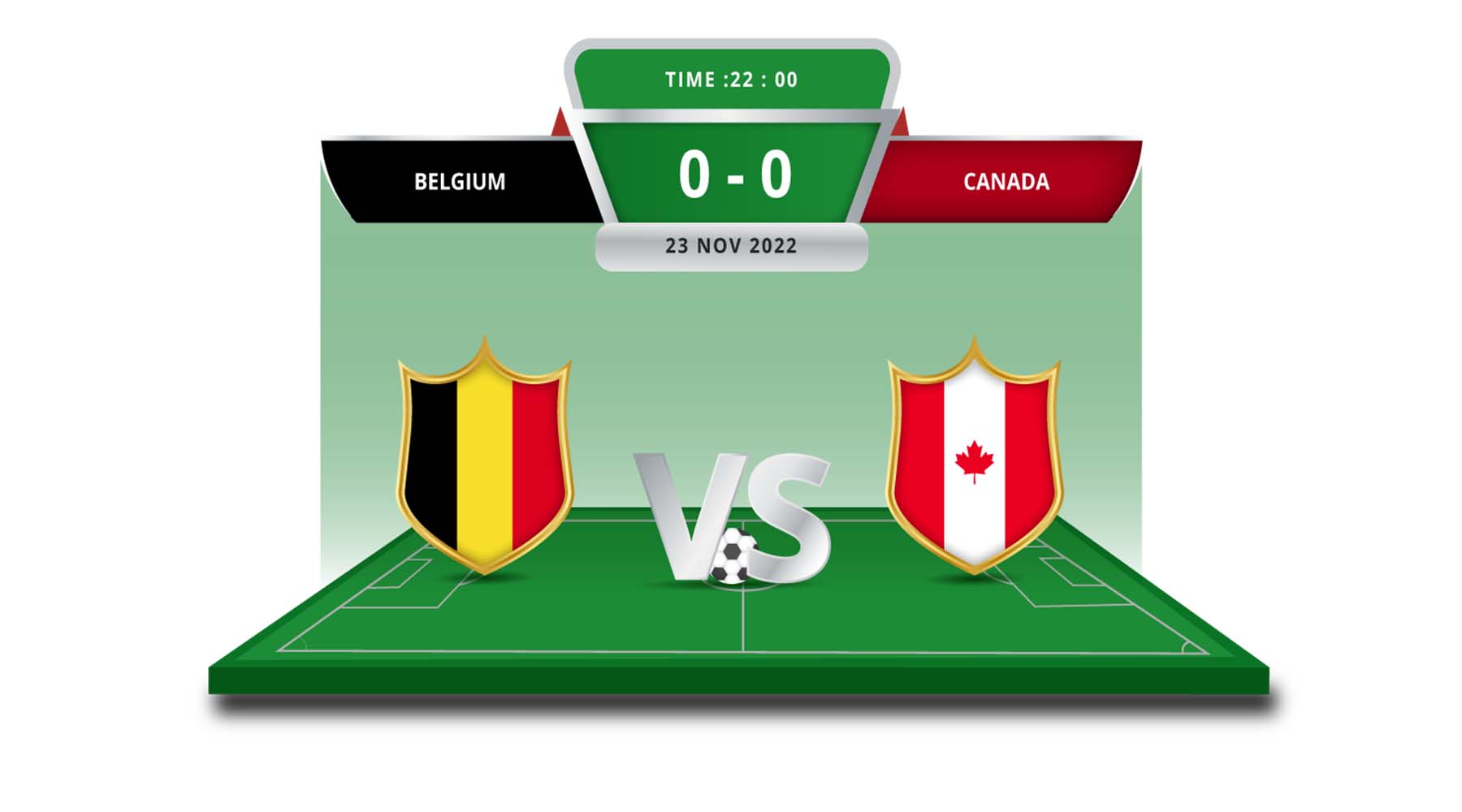 شرط بندی بازی بلژیک و کانادا جام جهانی ۲۰۲۲ قطر با ضریب بالا